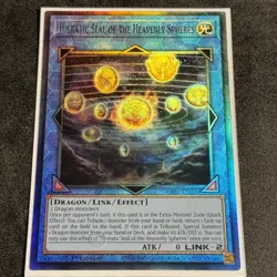 YUGIOH HIERATIC SEAL OF THE HEAVENLY SPHERES ULTIMATE RARE NM RA02-EN039 - Image 1