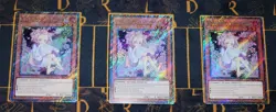 YUGIOH Ash Blossom & Joyous Spring x3 (RA04-EN025) Platinum Secret Rare 1st Ed - Image 1