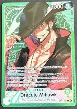 Dracule Mihawk - OP14-020 (Alternate Art) - The Azure Sea's Seven | One Piece - Image 1