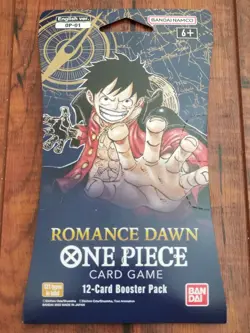 One Piece Romance Dawn OP-01 Pre-Errata / First Wave Sleeved Booster Pack - NEW - Image 1