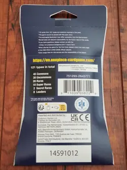 One Piece Romance Dawn OP-01 Pre-Errata / First Wave Sleeved Booster Pack - NEW - Image 4