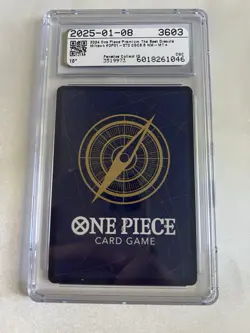 One Piece TCG Dracule Mihawk OP01-070 Super Rare Romance Dawn CGC 8.5 - Image 2