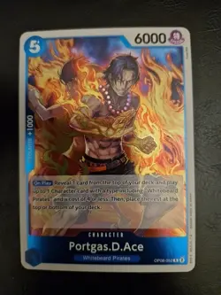 One Piece TCG Portgas.D.Ace OP08-052 Rare Two Legends English - Image 1