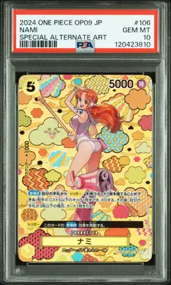 2024 ONE PIECE JPN OP09-EMPERORS IN THE NEW WORLD #106 NAMI PSA 10 - Image 1