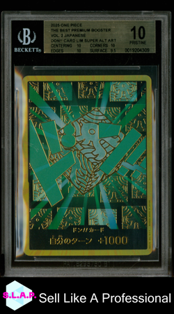 LIM GOLD DON!! SUPER ALT ART ONE PIECE - 2025 PRB02 VOL. 2 PRISTINE JAP BGS 10 - Image 1
