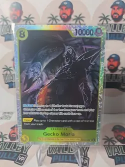 Gecko Moria - OP14-104 The Azure Sea's Seven Foil One Piece TCG NM English - Image 1