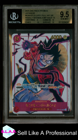 MONKEY.D.LUFFY ONE PIECE ST01-012 2025 WEEKLY VOL.19 GEM MINT JAP BGS 9.5 - Image 1
