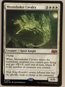 MTG, Moonshaker Cavalry (#0021), Wilds of Eldraine, Non Foil, NM, Mythic Rare - Image 1
