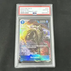 2023 One Piece BORSALINO 051 OP05 Alternate Art SR PSA 10 Gem Mint! - Image 1