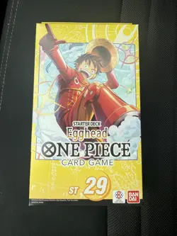 NEW ONE PIECE CARD GAME: EGGHEAD LUFFY STARTER DECK ST-29 TCG ENGLISH SEALED - Image 1