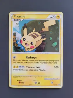 Pikachu HGSS03 Pokemon TCG: 2010 HGSS Black Star Promo LP/nm - Image 1