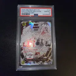 One Piece Gum-gum Fire-fist Pistol Red Hawk Op11-114 Alt Art Event Psa 10 - Image 2