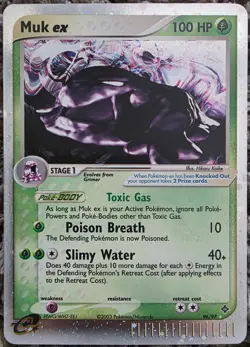 Pokemon - Muk ex 96/97 Holo Rare - EX Rare HP - NM - Image 1