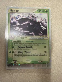 Pokemon TCG Muk EX 96/97 Dragon Holo Ultra Rare LP - Image 1