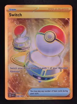 Switch 206/165 - Pokemon 151 Hyper rare Card - Image 1
