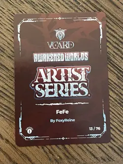 gamersupps v card awakened worlds FEFE Box Topper 13/76 - Image 2