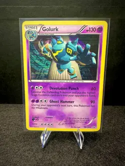 Golurk 59/124 BW Dragons Exalted Holo Rare Reverse Holo Pokemon TCG Card LP - Image 1