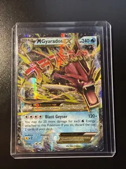 Pokemon TCG 2016 XY Breakpoint Mega M Gyarados EX Ultra Rare Holo Card 27/122 - Image 1