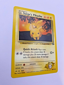 Pokemon Card - Lt. Surge's Pikachu 84/132 Gym Challenge *EX* Common - Image 4