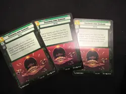 Star Wars Unlimited Spark of Rebellion 3X Overwhelming Barrage Uncommon Card - Image 1