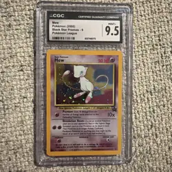 Pokemon League CGC 9.5 Mint Mew #9 Holo Black Star Promo Card - Image 1