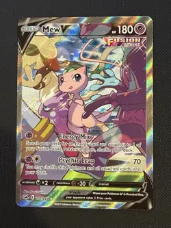 Pokemon Mew v Holo Alternative Art Ultra Rare Fusion Strike Card 251/264 NM Cond - Image 1
