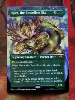 MTG Card: Kura, the Boundless Sky (Kamigawa: Neon Dynasty) BORDERLESS - Image 1
