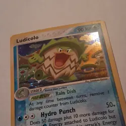Pokemon Ludicolo EX Sandstorm 7/100 Holo Rare 90HP English 2003 TCG Card - Image 2