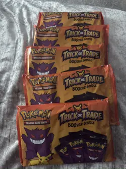 Pokemon Halloween Booster Bundle Trick Or Trade 40 Mini Packs x5 Bags 600 Cards - Image 1