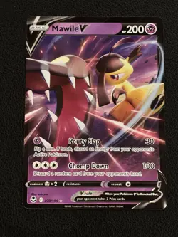 Mawile V 070/195 Silver Tempest Holo Ultra Rare Card Pokemon TCG - NM - Image 1