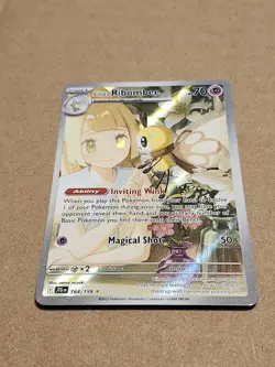 Pokemon TCG Lillie's Ribombee Journey Together 164/159 Illustration Rare NM Card - Image 1