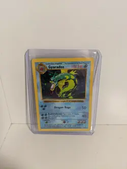 Pokemon - Gyarados 6/102 Base Set Shadowless Holo - Rare Card - Played - Image 1