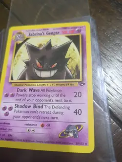 Pokemon TCG Sabrina's Gengar Gym Challenge 29/132 Non-Holo Rare Card - Image 3