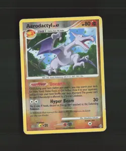 Aerodactyl 13/99 Platinum Arceus Reverse Holo Rare Pokemon Card DMG - Image 1