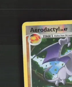 Aerodactyl 13/99 Platinum Arceus Reverse Holo Rare Pokemon Card DMG - Image 3