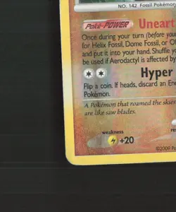 Aerodactyl 13/99 Platinum Arceus Reverse Holo Rare Pokemon Card DMG - Image 5