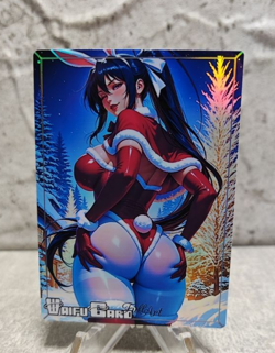 Akeno Himejima Trading Card Waifu Goddess Story Anime Girl holo Karte Manga Full - Image 1