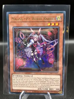 Maliss P White Rabbit CRBR-EN015 1st Edition Ultra Rare Yugioh Card - Image 1