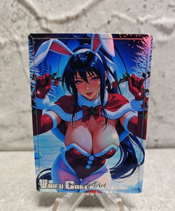 Akeno Himejima Trading Card Waifu Goddess Story Anime Girl holo Karte Manga Full - Image 1