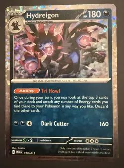 Pokemon TCG - 010/015 Hydreigon Reverse Holo McDonald's Promo 2025 M24EN NM Card - Image 1