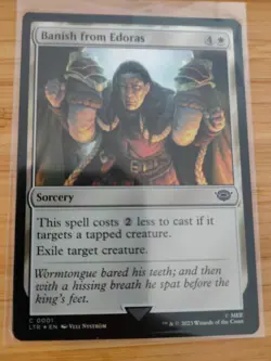MTG Banish from Edoras (FOIL) 0001 Lord of the Rings M/NM Free UK P&P - Image 1