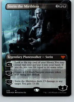 Sorin the Mirthless (Borderless) Innistrad: Crimson Vow Foil - Image 1