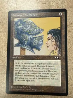 Magic the Gathering Helm of Obedience Alliances Rare MTG - Image 1