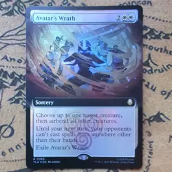 MTG - Avatar's Wrath - FOIL Extended Art Rare #365 Avatar The Last Airbender NM - Image 1