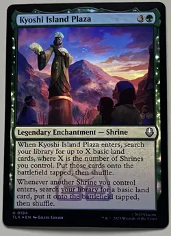 MTG Avatar: TLA Kyoshi Island Plaza Legendary Enchantment UNCOMMON FOIL #0184 - Image 1