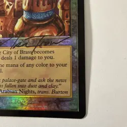 MTG: Signed By Mark Tedin -City of Brass - Junior Series Promos Foil (JSS) - MP - Image 5