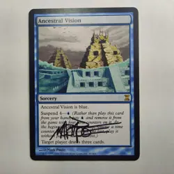 MTG Ancestral Vision Time Spiral - Signed by Artist Mark Poole - Image 1