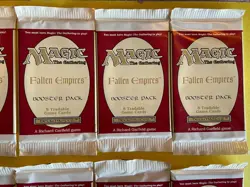 12 MTG Magic the Gathering Fallen Empires Booster Packs 1994 Factory Sealed - Image 3