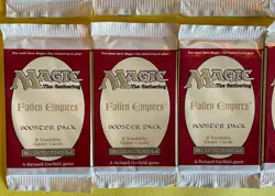 12 MTG Magic the Gathering Fallen Empires Booster Packs 1994 Factory Sealed - Image 4