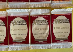 12 MTG Magic the Gathering Fallen Empires Booster Packs 1994 Factory Sealed - Image 5